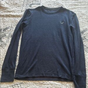 American Eagle Outfitters Blue Long Sleeve Tee